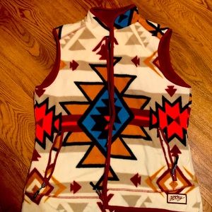 Hooey reversible women’s fleece vest